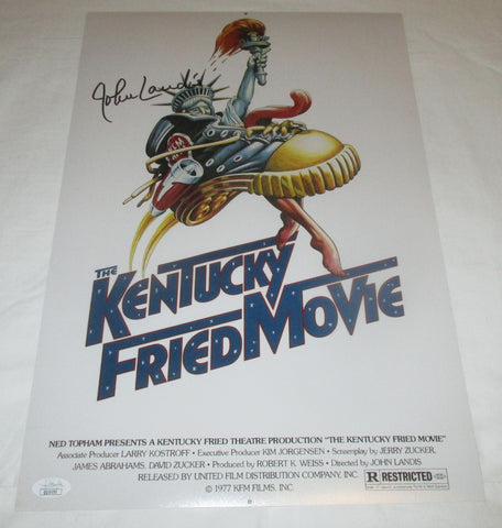 JOHN LANDIS SIGNED THE KENTUCKY FRIED MOVIE 12X18 POSTER JSA
