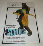 JOHN LANDIS SIGNED SCHLOCK 12X18 POSTER JSA