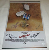 CATCH-22 CAST SIGNED 12X18 MOVIE POSTER JSA MARTIN SHEEN & BOB NEWHART
