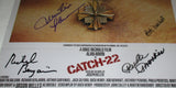 CATCH-22 CAST SIGNED 12X18 MOVIE POSTER JSA MARTIN SHEEN & BOB NEWHART