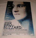 SHAILENE WOODLEY SIGNED WHITE BIRD IN A BLIZZARD 12X18 MOVIE POSTER JSA