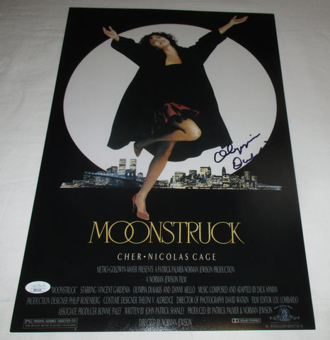 OLYMPIA DUKAKIS SIGNED MOONSTRUCK 12X18 MOVIE POSTER JSA