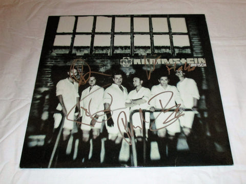 RAMMSTEIN SIGNED HAIFISCH VINYL RECORD JSA