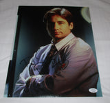 DAVID DUCHOVNY SIGNED THE X-FILES 11X14 PHOTO JSA