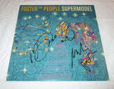 FOSTER THE PEOPLE SIGNED SUPERMODEL VINYL RECORD