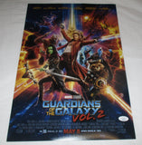 JAMES GUNN SIGNED GUARDIANS OF THE GALAXY VOL. 2 12X18 MOVIE POSTER JSA