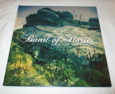 BAND OF HORSES SIGNED MIRAGE ROCK VINYL RECORD