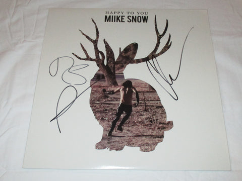 MIIKE SNOW SIGNED HAPPY TO YOU VINYL RECORD