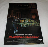 BILLY CRYSTAL SIGNED RUNNING SCARED 12X18 MOVIE POSTER JSA