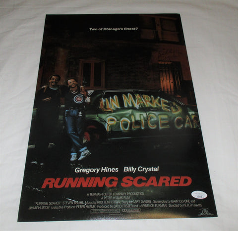 BILLY CRYSTAL SIGNED RUNNING SCARED 12X18 MOVIE POSTER JSA