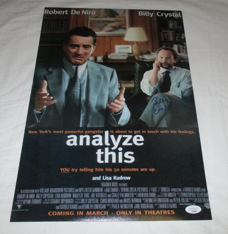 BILLY CRYSTAL SIGNED ANALYZE THIS 12X18 MOVIE POSTER JSA
