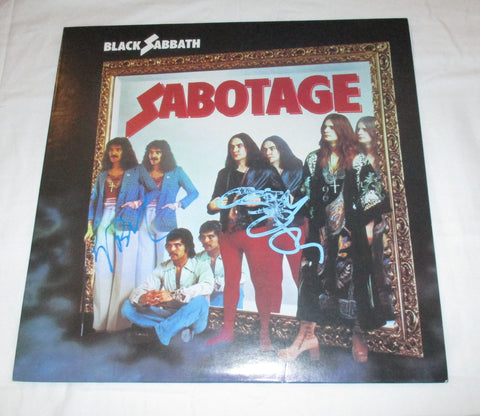 BLACK SABBATH SIGNED SABOTAGE VINYL RECORD