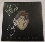 ALICE IN CHAINS SIGNED BLACK GIVES WAY TO BLUE VINYL RECORD