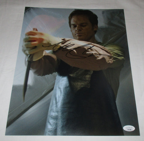 MICHAEL C HALL SIGNED DEXTER 11X14 PHOTO JSA