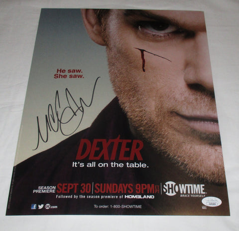 MICHAEL C HALL SIGNED DEXTER 11X14 PHOTO 5 JSA