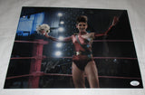 ALISON BRIE SIGNED GLOW 11X14 PHOTO JSA