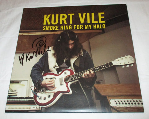 KURT VILE SIGNED SMOKE RING FOR MY HALO VINYL RECORD