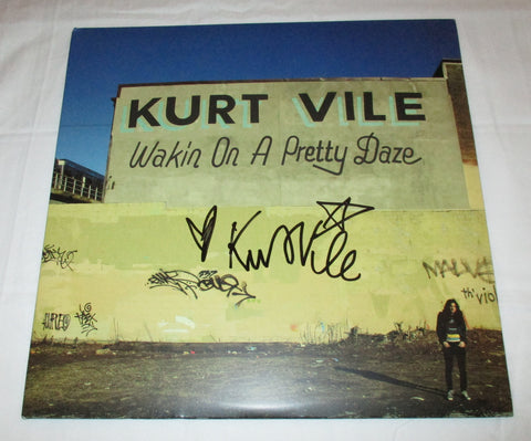 KURT VILE SIGNED WAKIN' ON A PRETTY DAZE VINYL RECORD