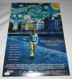 WOODY ALLEN SIGNED MIDNIGHT IN PARIS 12X18 MOVIE POSTER JSA