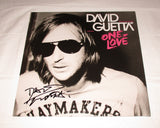 DAVID GUETTA SIGNED ONE LOVE VINYL ALBUM