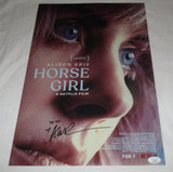 ALISON BRIE SIGNED HORSE GIRL 12X18 MOVIE POSTER JSA