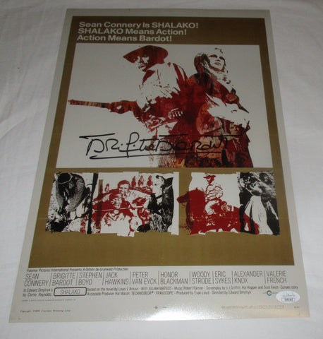 BRIGITTE BARDOT SIGNED SHALAKO 12X18 MOVIE POSTER JSA