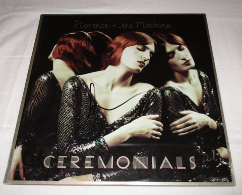 FLORENCE WELCH SIGNED FLORENCE AND THE MACHINE CEREMONIALS VINYL RECORD