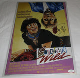 JEFF DANIELS SIGNED SOMETHING WILD 12X18 MOVIE POSTER JSA