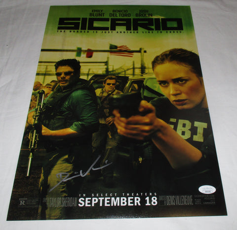 DENIS VILLENEUVE SIGNED SICARIO 12X18 MOVIE POSTER 2 JSA