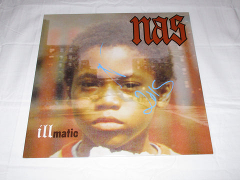 NAS SIGNED ILLMATIC VINYL RECORD NASIR JONES