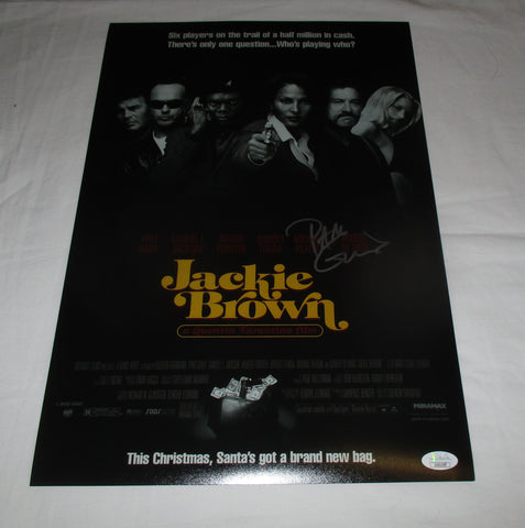 PAM GRIER SIGNED JACKIE BROWN 12X18 MOVIE POSTER 2 JSA