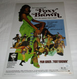 PAM GRIER SIGNED FOXY BROWN 12X18 MOVIE POSTER 2 JSA