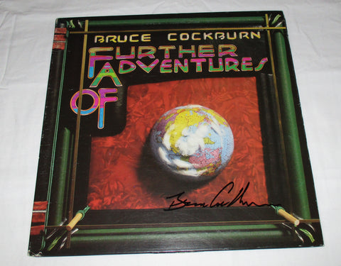 BRUCE COCKBURN SIGNED FURTHER ADVENTURES OF VINYL RECORD