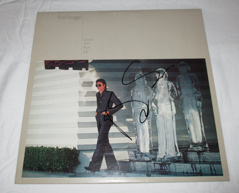 BOZ SCAGGS SIGNED DOWN TWO THEN LEFT VINYL RECORD