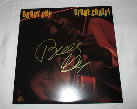 BUDDY GUY SIGNED STONE CRAZY VINYL RECORD