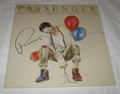 MIKE ROSENBERG SIGNED PASSENGER SONGS FOR THE DRUNK AND BROKEN HEARTED VINYL RECORD