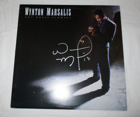 WYNTON MARSALIS SIGNED HOT HOUSE FLOWERS VINYL RECORD