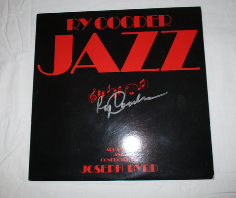 RY COODER SIGNED JAZZ VINYL RECORD