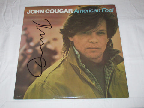 JOHN MELLENCAMP SIGNED AMERICAN FOOL VINYL RECORD