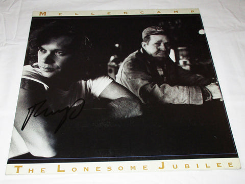 JOHN MELLENCAMP SIGNED THE LONESOME JUBILEE VINYL RECORD