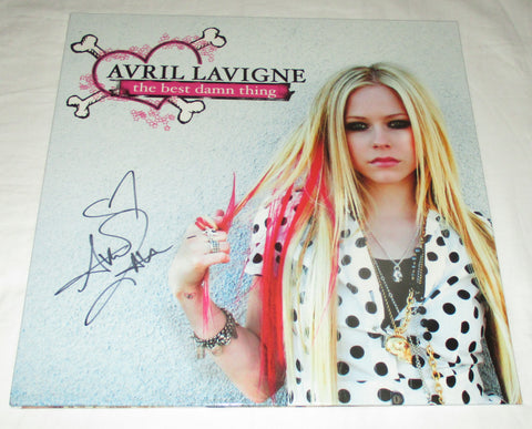 AVRIL LAVIGNE SIGNED THE BEST DAMN THING VINYL RECORD JSA