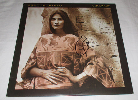 EMMYLOU HARRIS SIGNED CIMARRON VINYL RECORD JSA