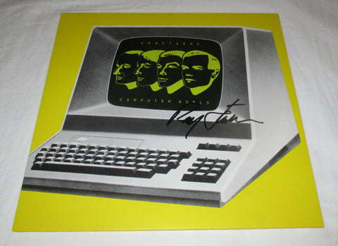 RALF HUTTER SIGNED KRAFTWERK COMPUTER WORLD VINYL RECORD JSA