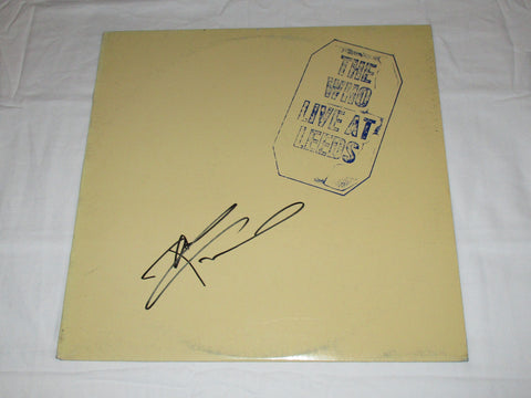 PETE TOWNSHEND SIGNED THE WHO LIVE AT LEEDS VINYL RECORD