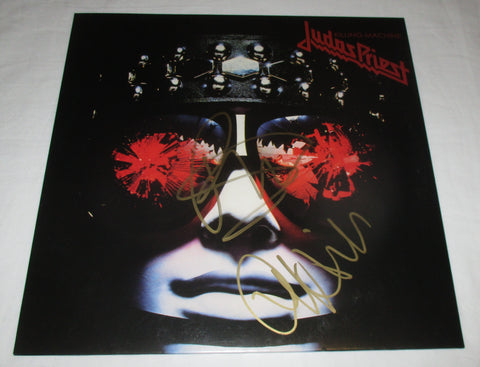 JUDAS PRIEST SIGNED KILLING MACHINE VINYL RECORD JSA