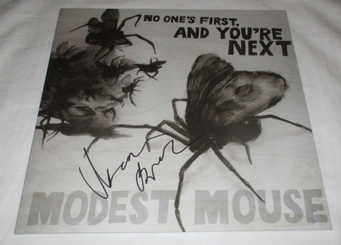 ISAAC BROCK SIGNED MODEST MOUSE NO ONE'S FAST AND YOU'RE NEXT VINYL RECORD JSA