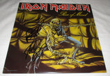 IRON MAIDEN SIGNED PIECE OF MIND VINYL RECORD JSA