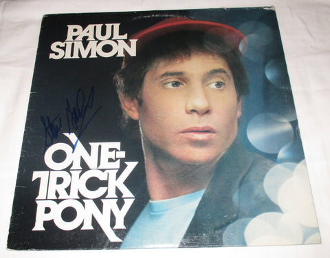 STEVE GADD SIGNED PAUL SIMON ONE TRICK PONY VINYL RECORD