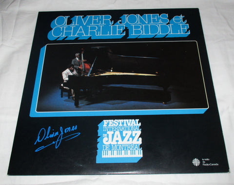 OLIVER JONES SIGNED FESTIVAL INTERNATIONAL DE JAZZ DE MONTREAL VINYL RECORD