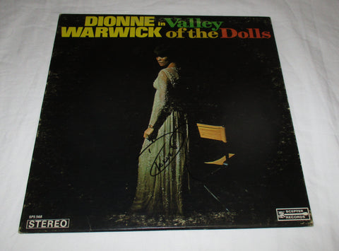 DIONNE WARWICK SIGNED VALLEY OF THE DOLLS VINYL RECORD JSA